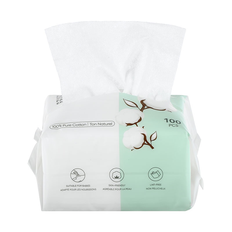Khăn cotton đa năng tiện dụng mềm mịn Miniso 100 tờ