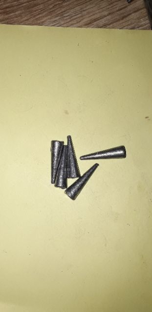 Sét 5 viên chì nhọn xuyên tâm loại 10 gam