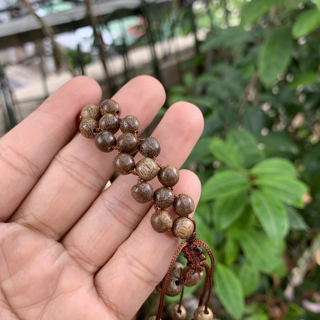 Vòng gỗ trầm hương mix Hoa sen - An Yên - Thịnh Vượng - Trầm Tốc Việt - Đủ size -BH697- VIP 501
