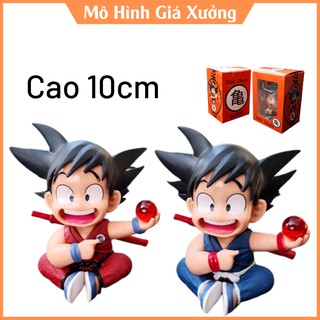Mô hình Son Goku Dragon Ball cầm ngọc rồng trong 7 viên ngọc rồng - tượng trang trí taplo ô tô-  Figure Dragonball