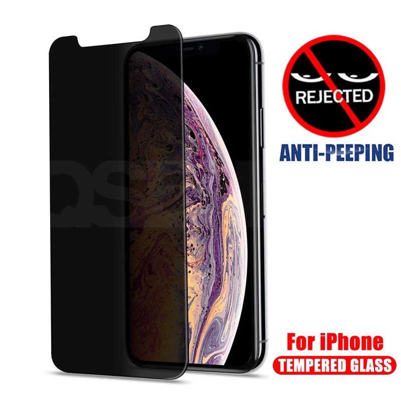 Kính cường lực chống nhìn trộm thích hợp cho Iphone 5 6 6s 7 8 Plus X Xs Xr 11 Pro Max