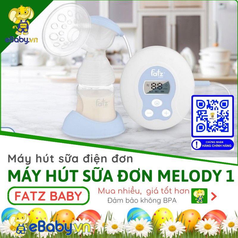 MÁY HÚT SỮA ĐIỆN ĐƠN FATZBABY MELODY 1 - FATZBABY FB1015VN - Bảo hành 12 tháng toàn quốc