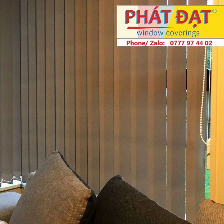 Màn lá, Rèm sáo lá, VẢI TRƠN, 4 màu, lá 90mm, nhận gia công theo yêu cầu