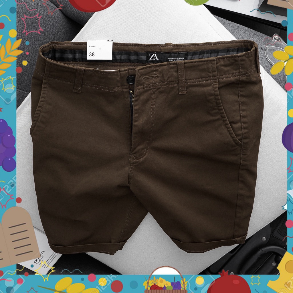 Hình đúng màu - Quần kaki short co giãn - - - dáng SlimFit ôm vừa gọn đẹp thời trang - - chất kaki dày tôn dáng - -