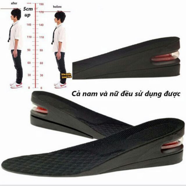 Lót tăng chiều cao 6cm cả nam và nữ