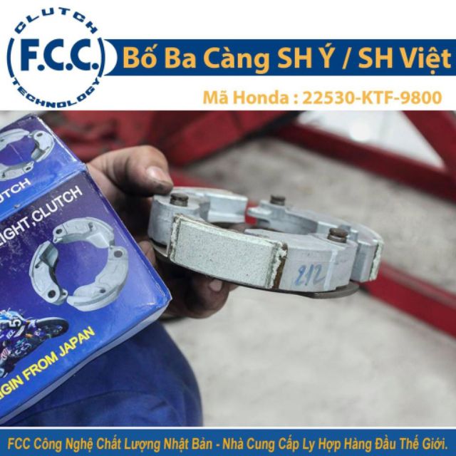 Bố ba càng FCC SH Việt, Ý, Dylan PS @ KTF 9800 cho xe máy Honda 3 a móc còng (mã 22530 guốc văng búa ly hợp shvn vn nhập