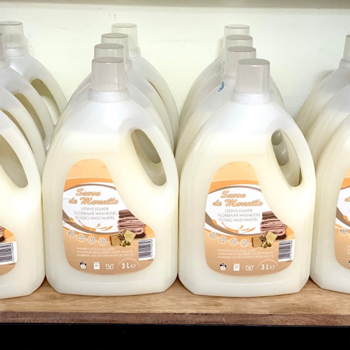 Nước giặt Savon de Marseille dung tích 3L, hương nước hoa Pháp nhẹ dịu