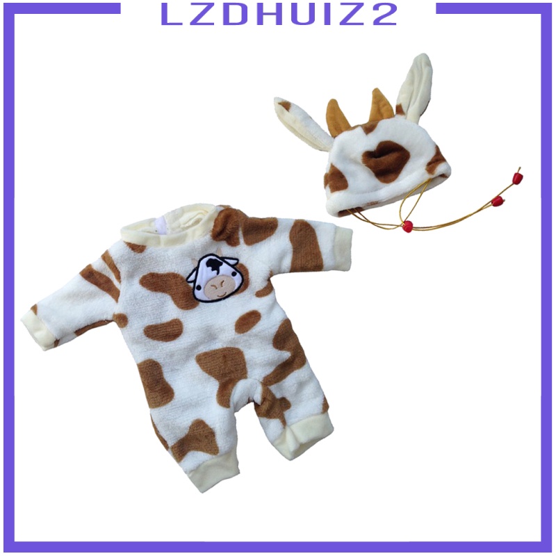 Bộ Áo Liền Quần + Nón Đáng Yêu Cho Búp Bê Les Fleurs 50cm