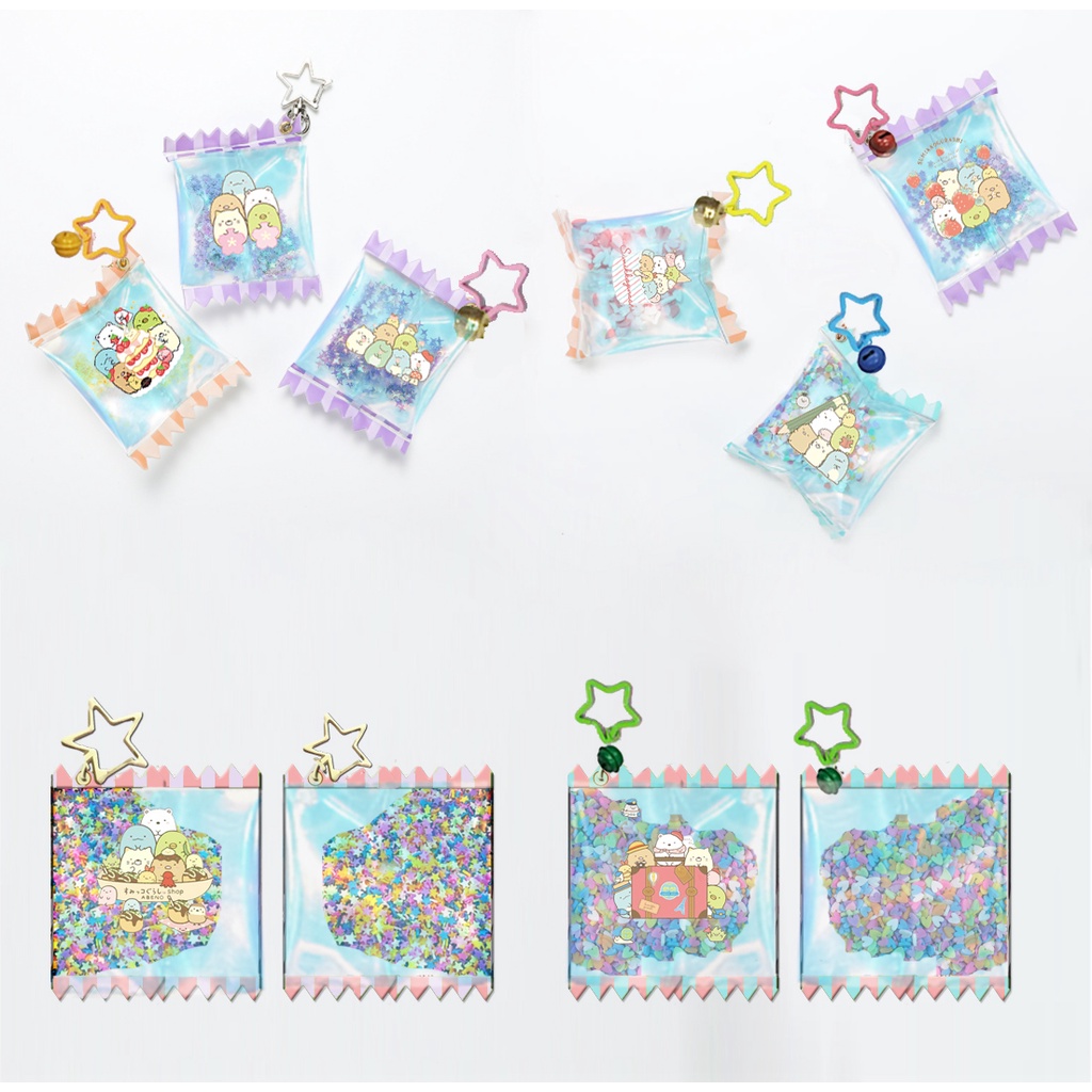 móc khoá kẹo shin MKCS1 charm shaker cậu bé bút chì doraemon totoro vô diện chuột vàng one piece sumikko jinbeisan kero