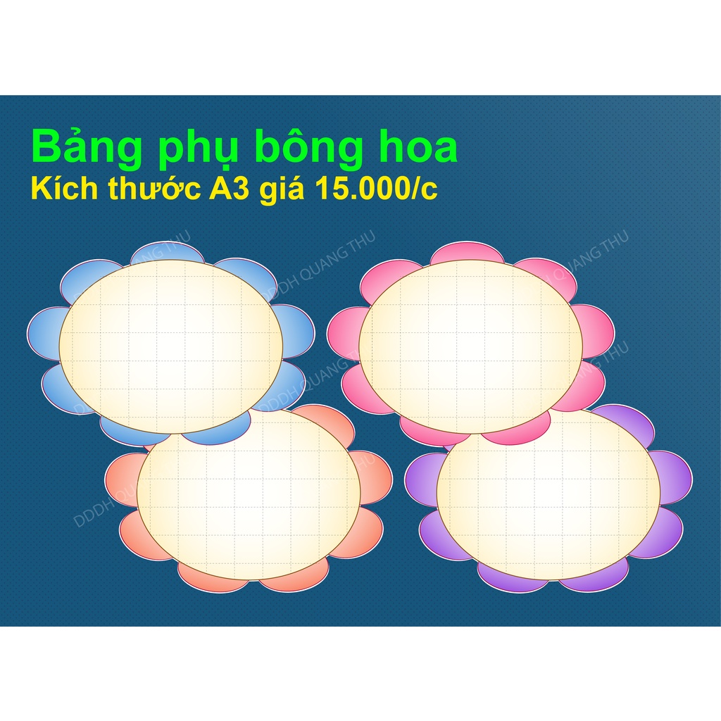 Bảng phụ hình hoa
