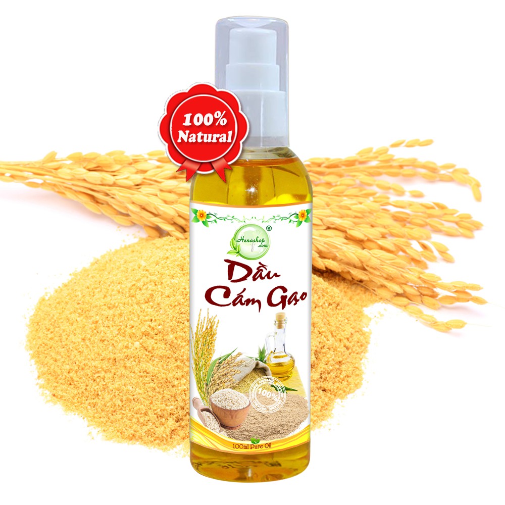 Dầu Cám Gạo 100ml dưỡng tóc, dưỡng da, dưỡng môi - Henashop