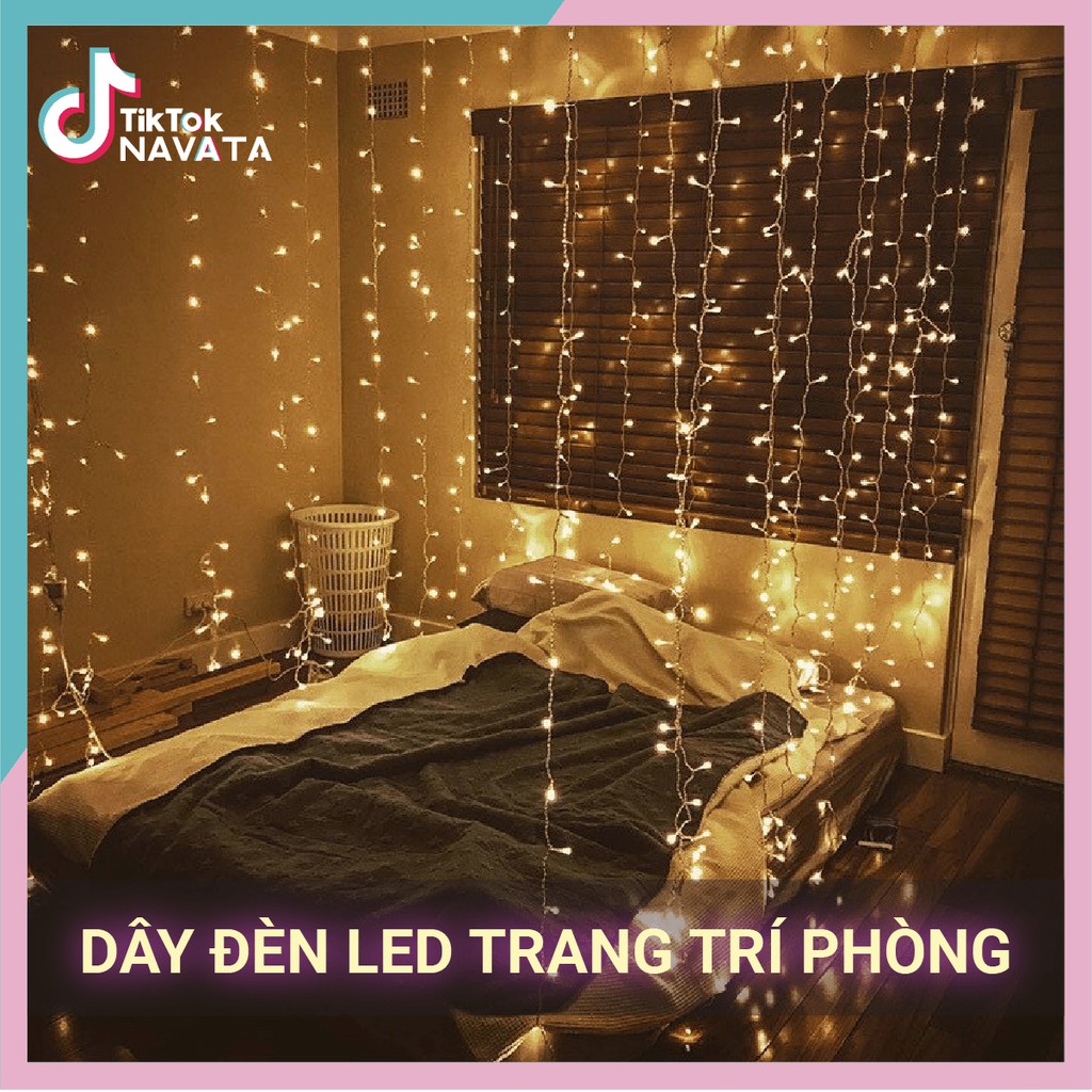 Dây đèn Led đèn trang trí 5m 10m không chớp nháy decor phòng Tiktok Room [Cắm Điện]