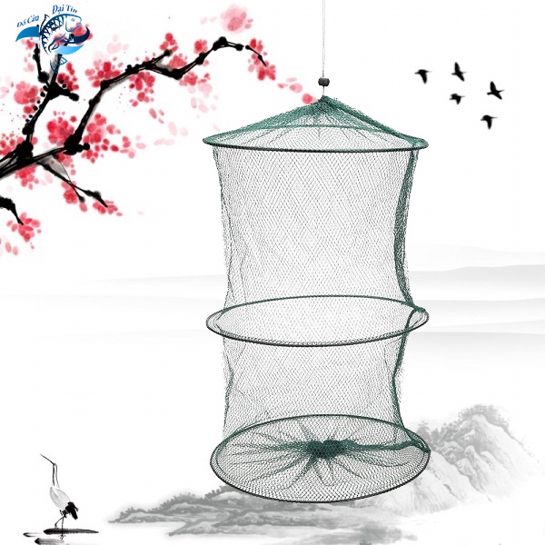 Rọng đựng cá 3 tầng có thể gập lại chất lượng cao