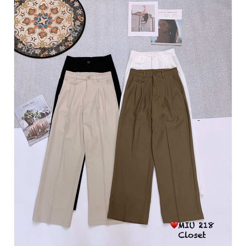 Quần cullotes vải dày dặn 218