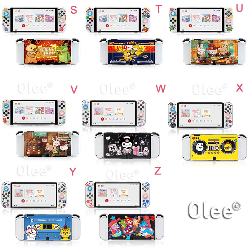 NINTENDO Vỏ Bảo Vệ Mỏng Tương Thích Với Switch & Switch Oled Kèm Tay Cầm Joy-Cons-Multi-Theme Dễ Thương