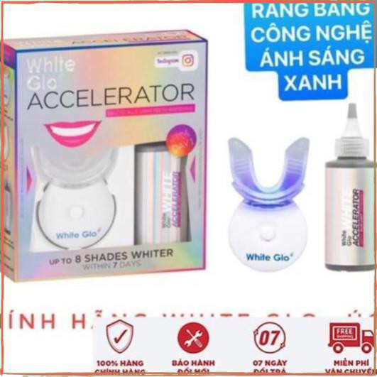 [ Hàng ÚC] Máy làm trắng răng bằng ánh sáng xanh White Glo White Accelerator Blue Light Teeth Whitening System