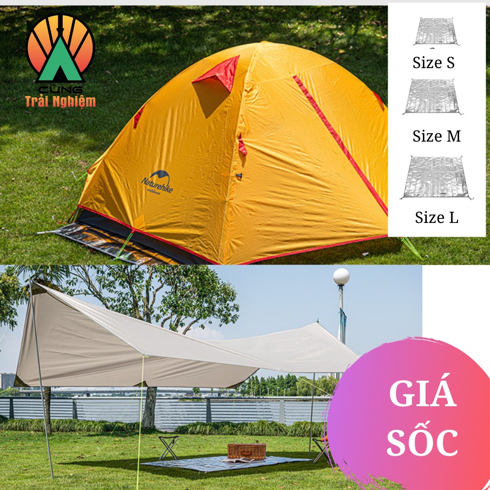 Thảm Dã Ngoại Naturehike Tráng Nhôm Phản Quang Hai Mặt Cách Nhiệt, Chống Thấm Nước Cho Cắm Trại NH20FCD03