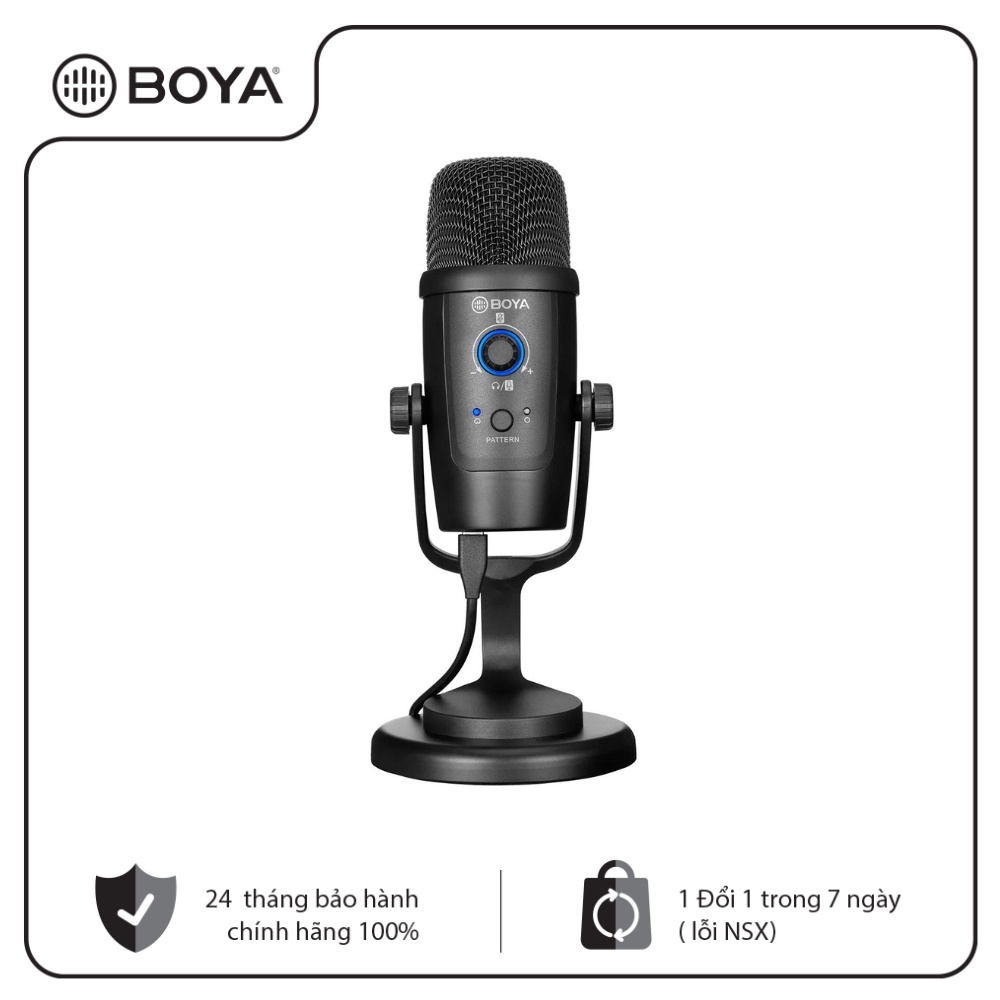 BOYA BY-PM500 - Mic thu âm dành cho Điện thoại Android cổng Type-C và Máy tính cổng USB - Hàng Chính Hãng
