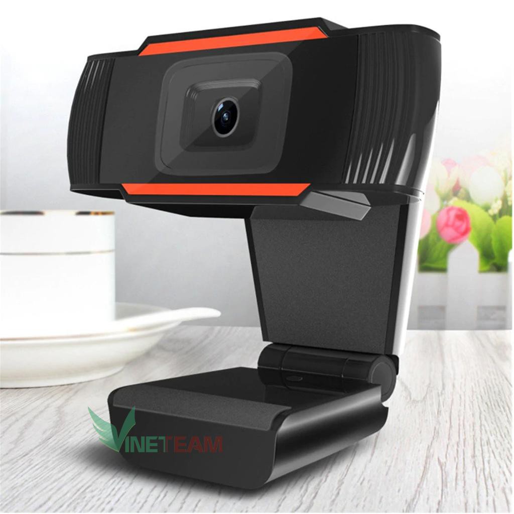 Webcam HD 720p kẹp màn hình - Thu hình cho máy tính, pc, TV, để bàn - dạy học trực tuyến- học online