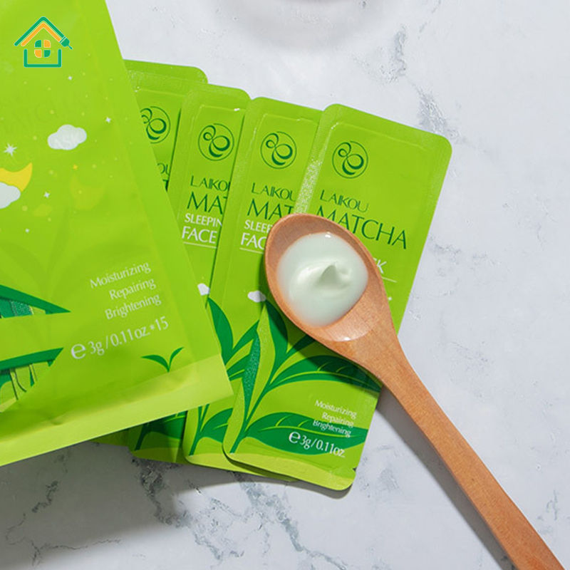 Gói mặt nạ ngủ Matcha dưỡng ẩm tiện lợi du lịch