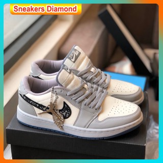 Giày thể thao Sneaker  nam nữ JD xám Dio.r thấp cổ