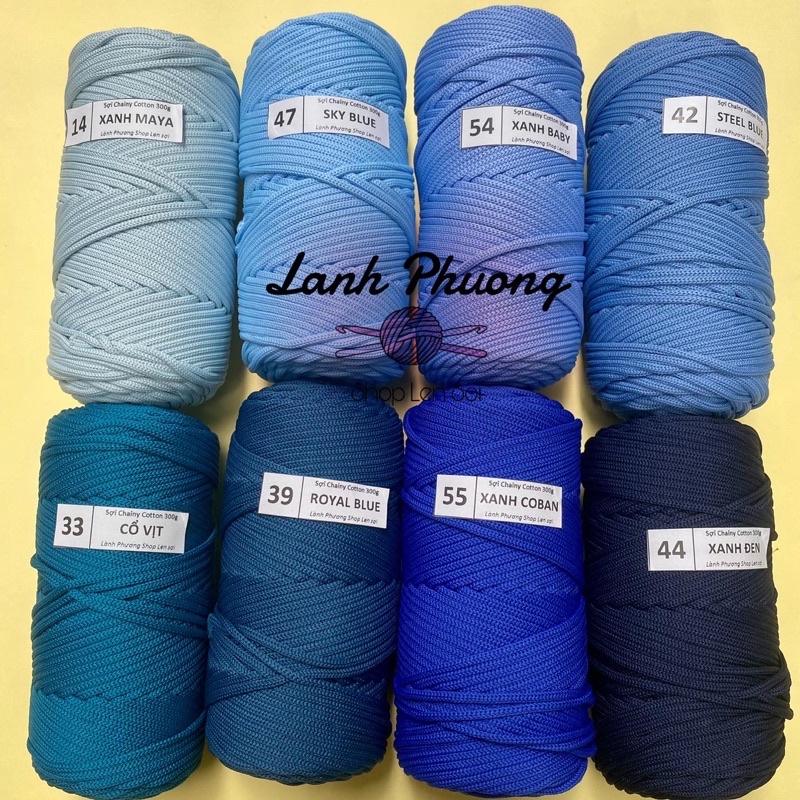Sợi Chainy Cotton 300gr, Sợi To Đan Móc Túi Xách