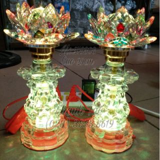 Bộ đèn thờ sen pha lê cao cấp 279308
