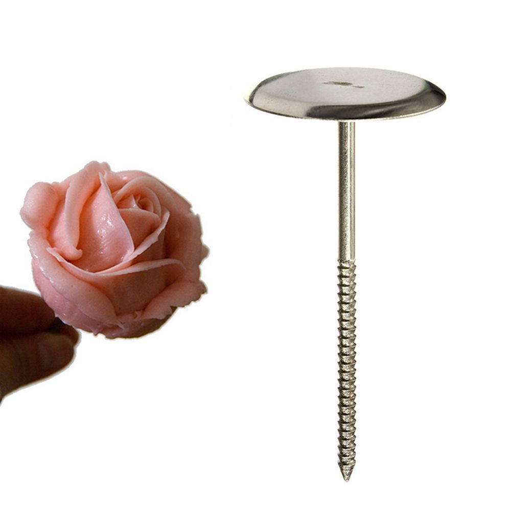DIY Stainless Steel Cake Cup Ice Cream Decorating Nail Tool Cake Flower Needle