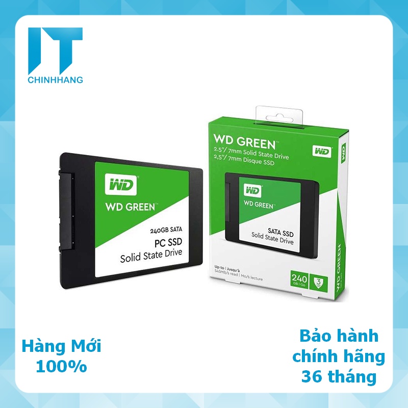 Ổ cứng SSD WD 240GB Green - Hàng Chính Hãng