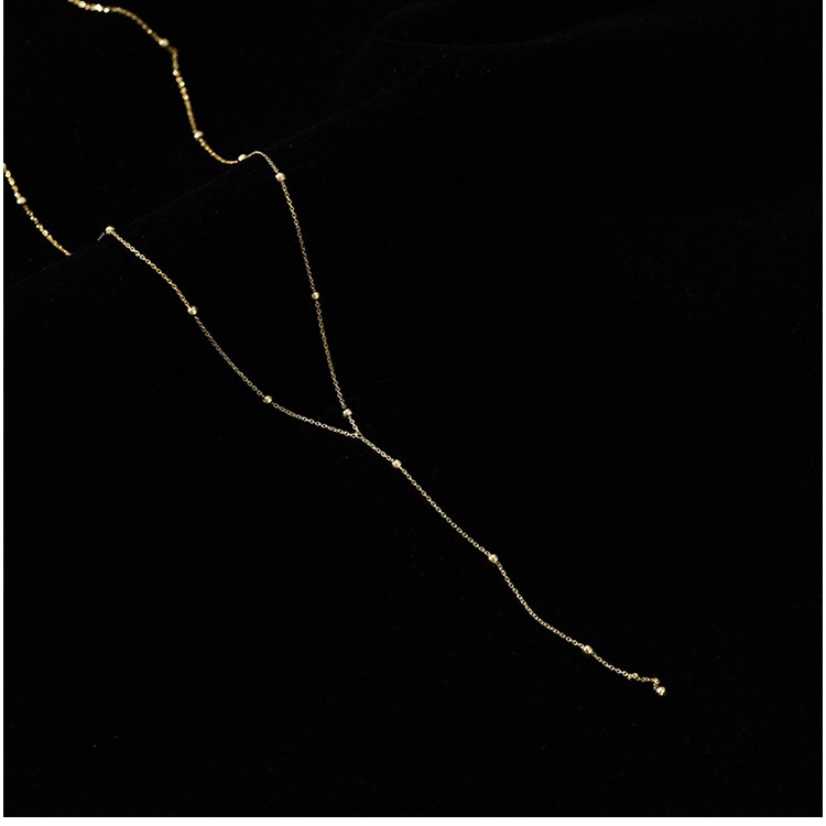 Dây Chuyền Mặt Hình Học Tua Rua Phong Cách Hàn Quốc