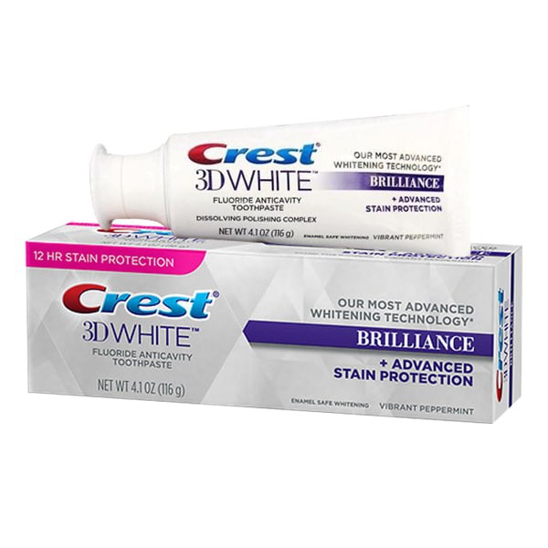 Kem đánh trắng răng Crest White Brilliance/ Extra Whitening Scope/ 3D White
