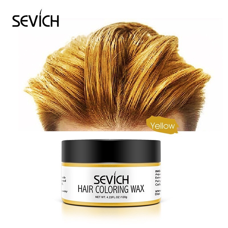 Sáp Vuốt Tóc Đổi Màu Tóc Vàng Tạm Thời SeVich 120Gr/Hộp