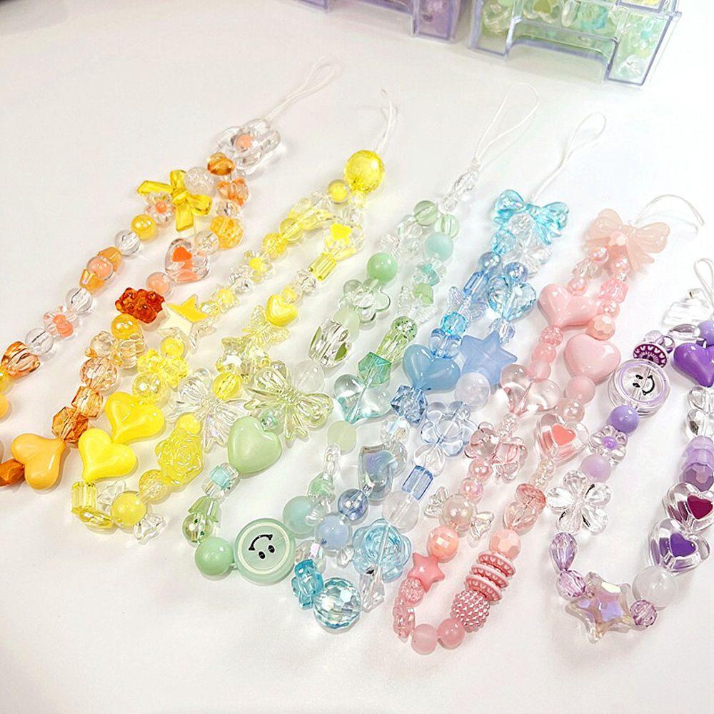 Túi 50g Hạt Xỏ Lỗ Hình Trái Tim Nhiều Màu Sắc Dùng Để Làm Đồ Trang Sức Thủ Công