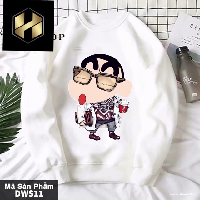 Áo sweater nam nữ Shin kính có bigsize | BigBuy360 - bigbuy360.vn