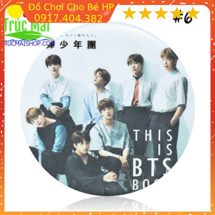 [SIÊU SALE] Huy hiệu cài áo/ba lô hình nhóm nhạc BTS Hàn Quốc ✅  Đồ Chơi Trẻ Em HP