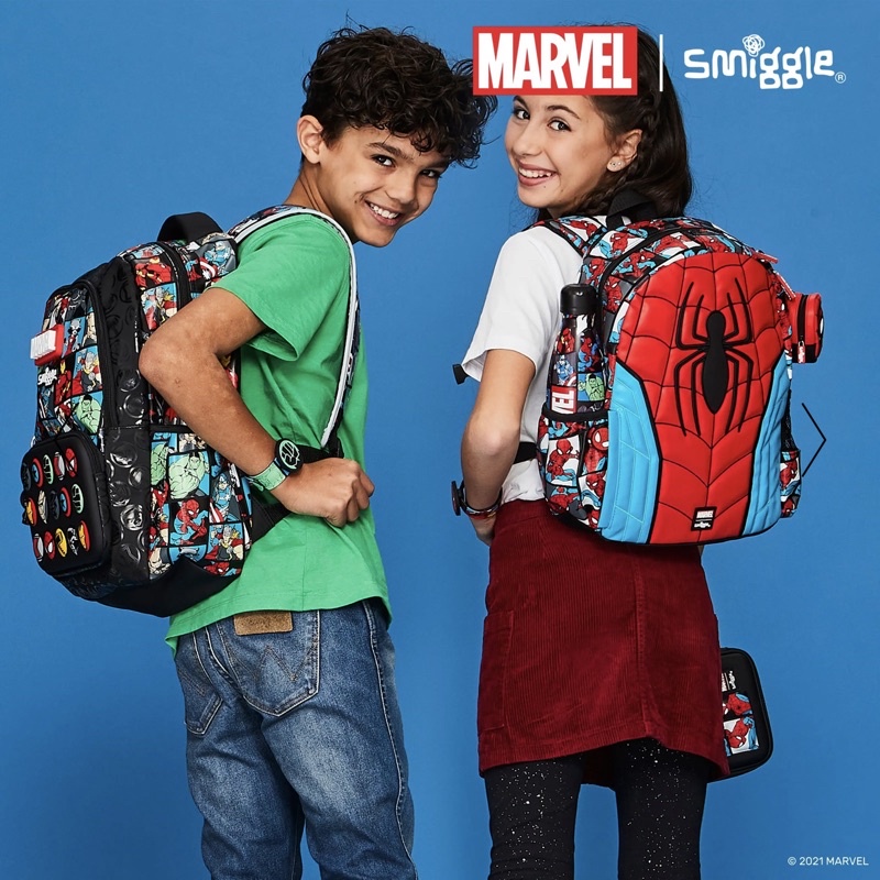 Balo Smiggle x Marvel cấp 1 + 2