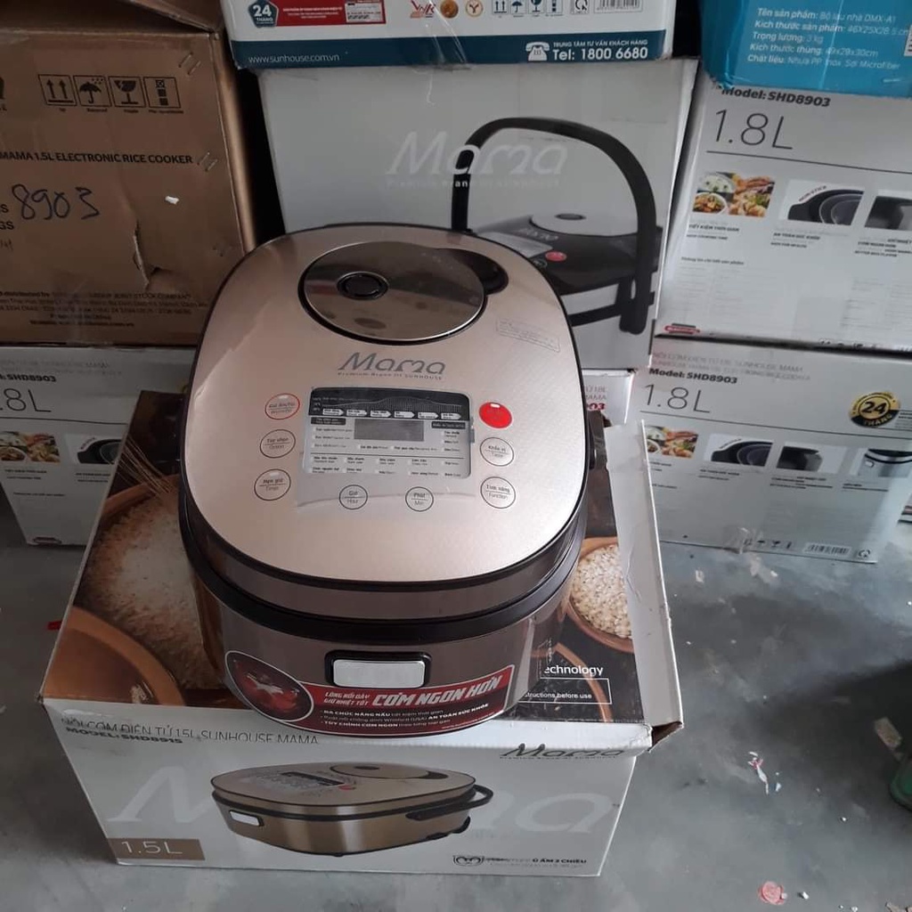 Nồi Cơm Điện Tử Sunhouse Mama SHD8915 1.5 Lít