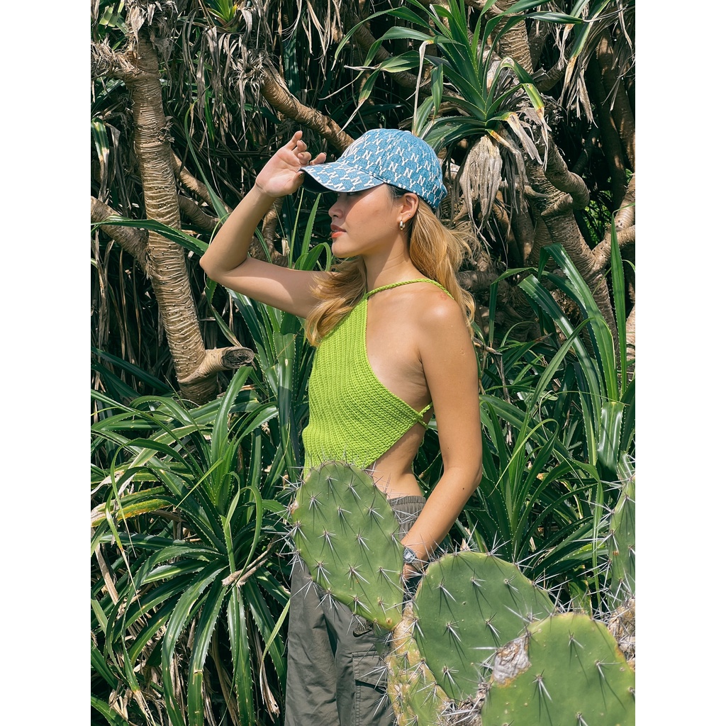 Áo len đan móc áo yếm hở lưng sexy thời trang handmade