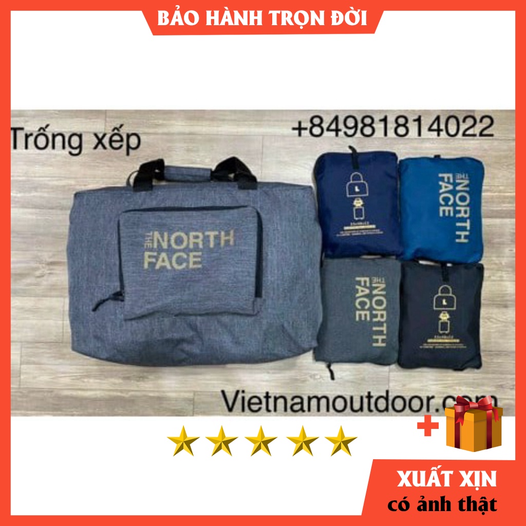 Túi trống du lịch The North Face có thể xếp gọn  -  tiện lợi - siêu nhẹ chỉ 300gram[ BẢO HÀNH TRỌN ĐỜI]