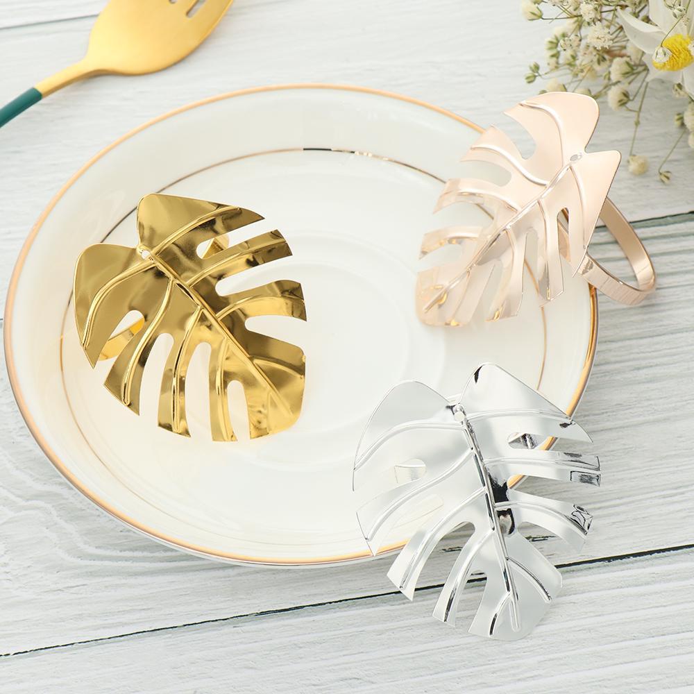 Set 12 / 6 Vòng Nhẫn Kim Loại Trang Trí Khăn Ăn DIY