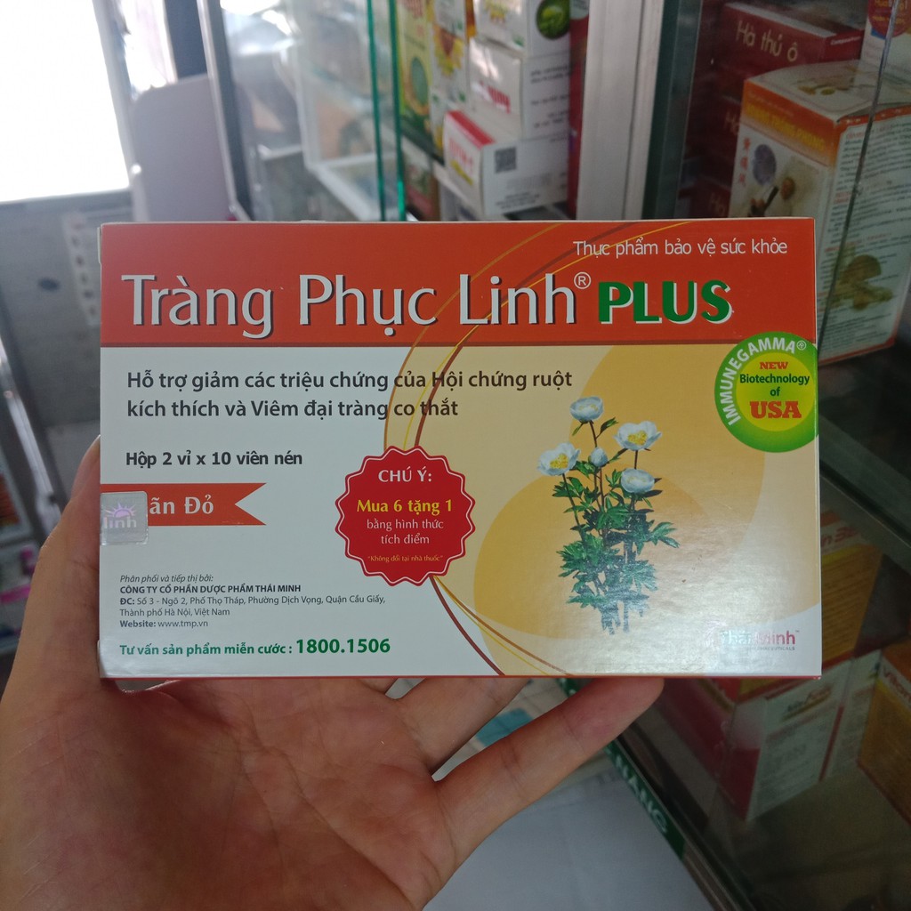 [CHÍNH HÃNG] Tràng Phục Linh plus-hộp 20 viên,(mua 6h tặng 1h bằng tem tích điểm)