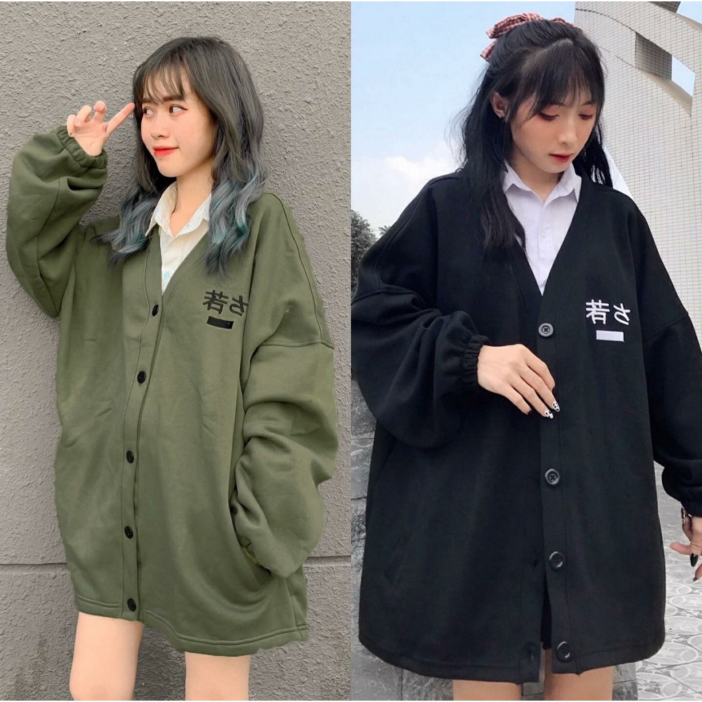 Áo Khoác Nỉ Bông CARDIGAN CUBE Form Rộng Ulzzang (Ảnh Thật)