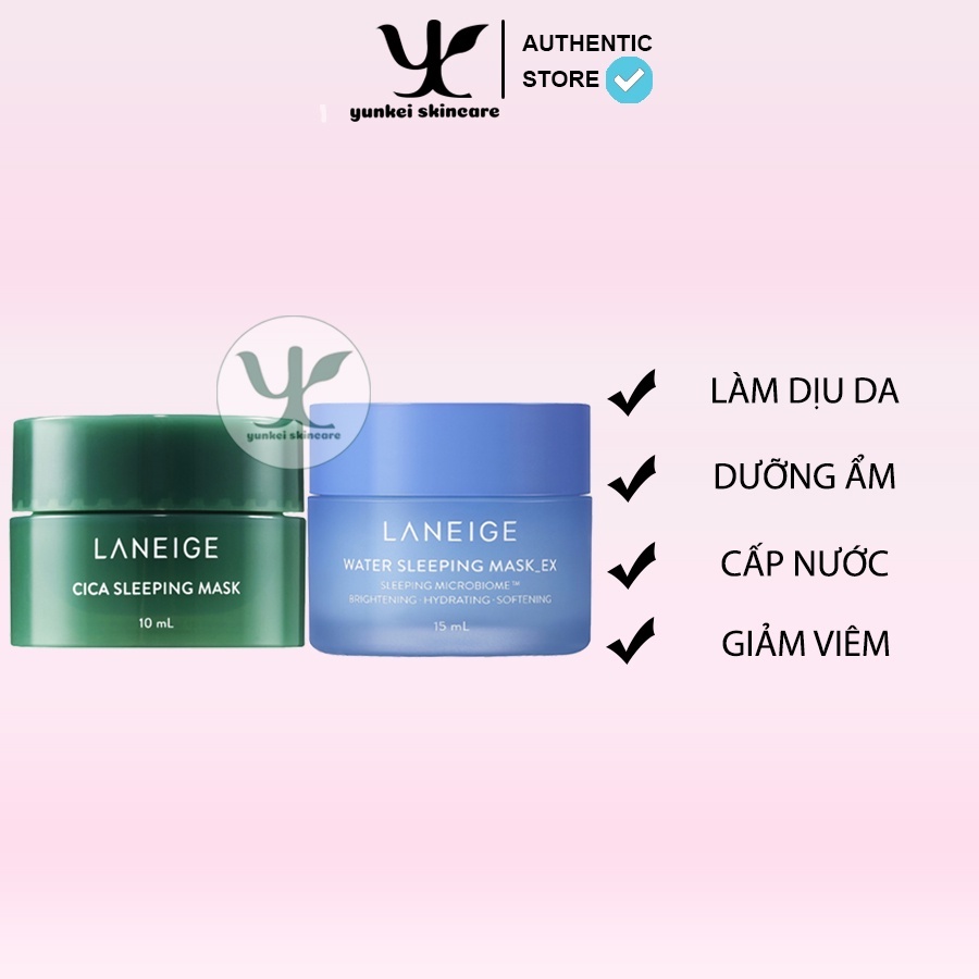 Mặt Nạ Ngủ Cấp Nước Laneige Mini – Water/Cica Sleeping Mask 15ml