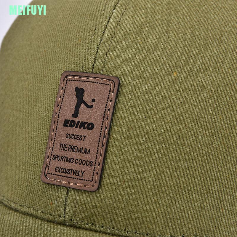 Mũ Lưỡi Trai Cotton Màu Trơn In Logo Meifuyi 2016