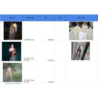 Combo 8 set cổ trang và 3 cây sáo