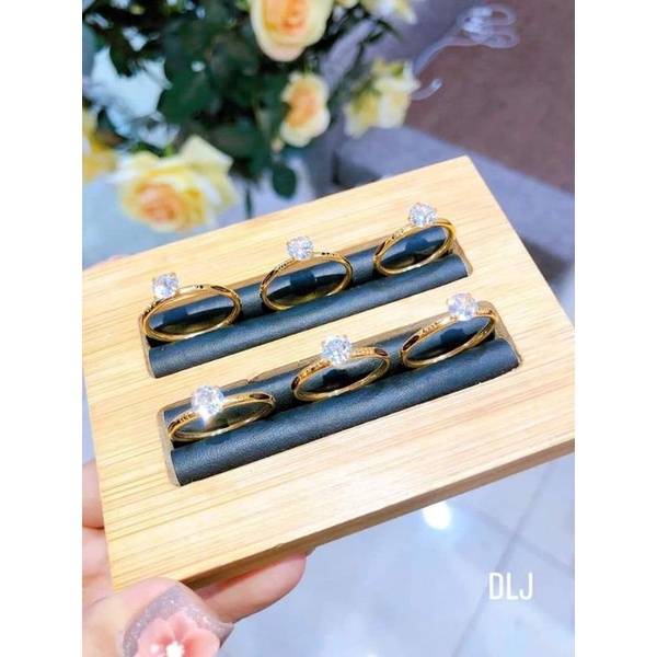 Nhẫn long voi đính đá vang tay 10k