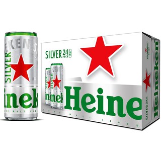 Thùng bia Heineken Silver 24 lon cao 330ml/lon