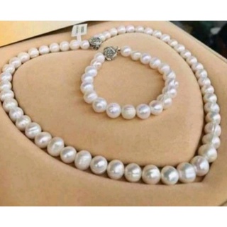 Bộ trang sức trai thật tự nhiên 10li bóng ánh xà cừ