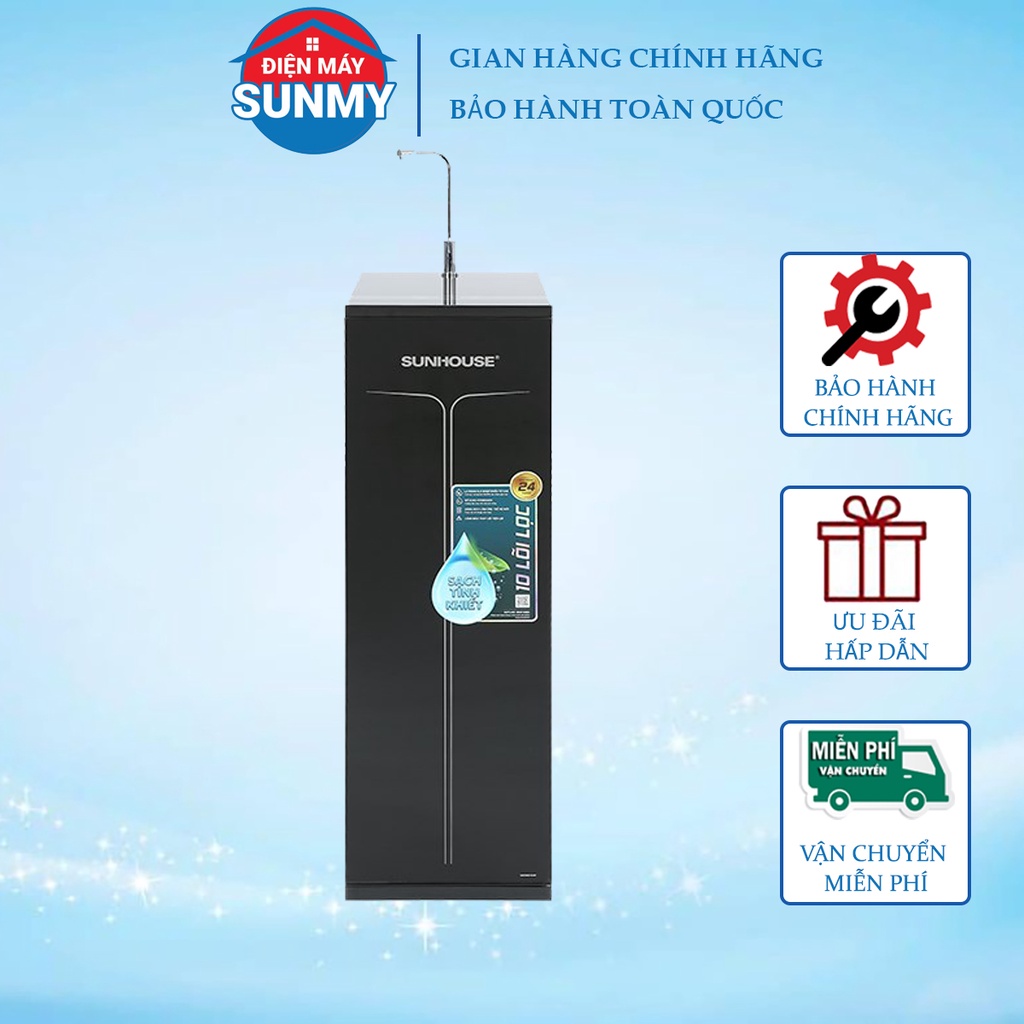 Máy lọc nước RO SUNHOUSE SHA88113K 10 lõi nguyên khối - Hàng trưng bày bảo hành chính hãng
