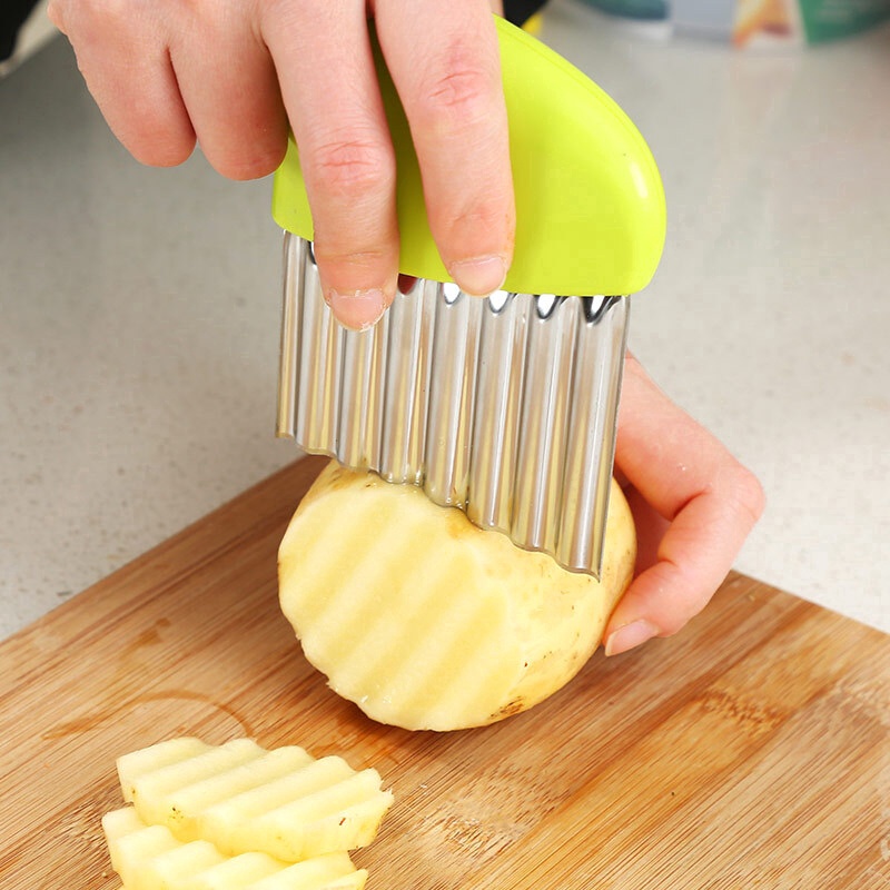 Dao Cắt Khoai Tây Lượn Sóng Bằng Thép Không Gỉ